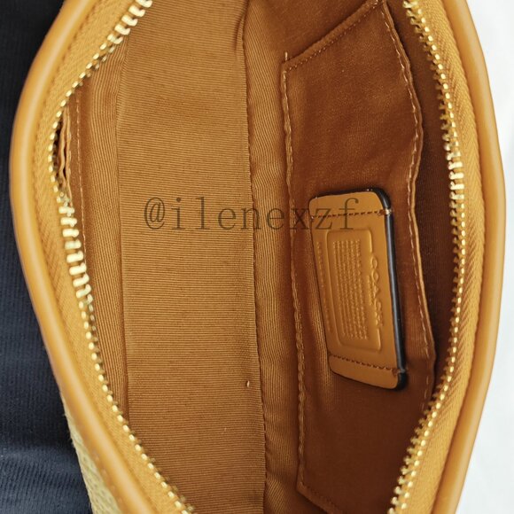 Coach Teri Straw Shoulder Bag - Picture 8 of 12